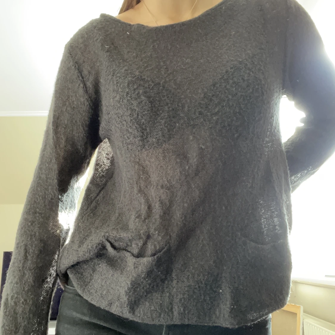 stickad tröja med stjärna - 91