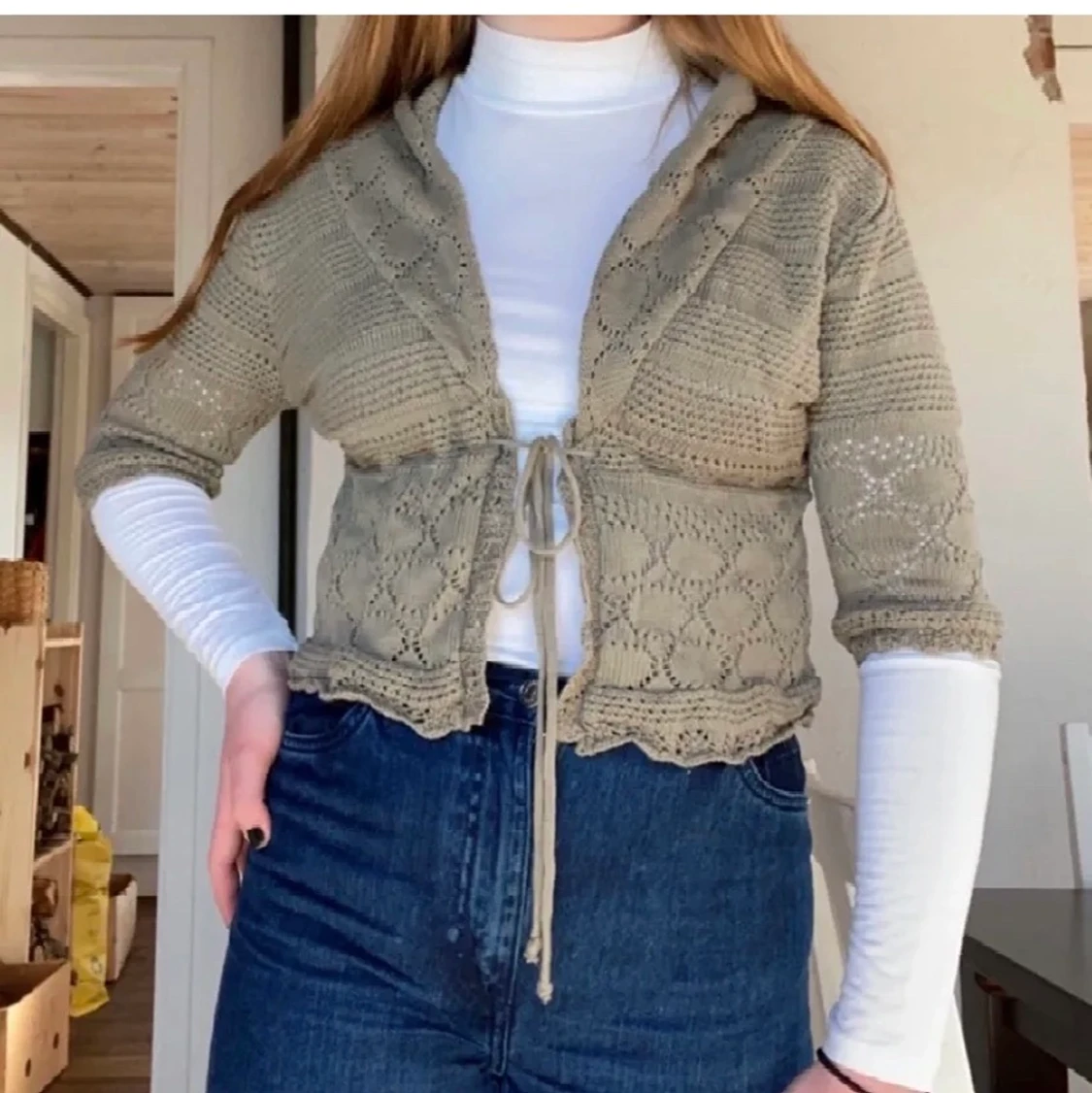 Super fin virkad topp med Y2k vibes <3 - 90