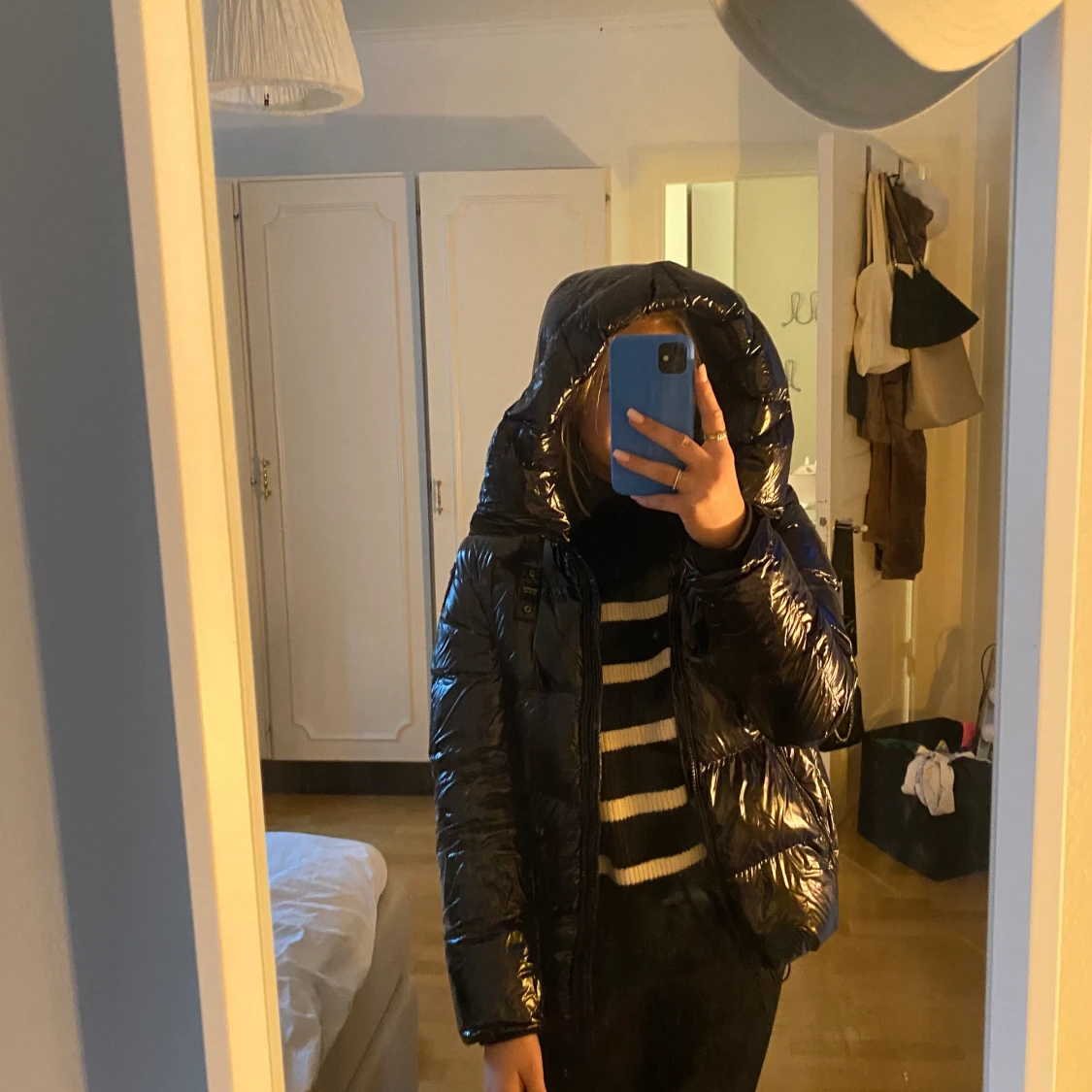 Svart Blauer lack Jacka  - 91