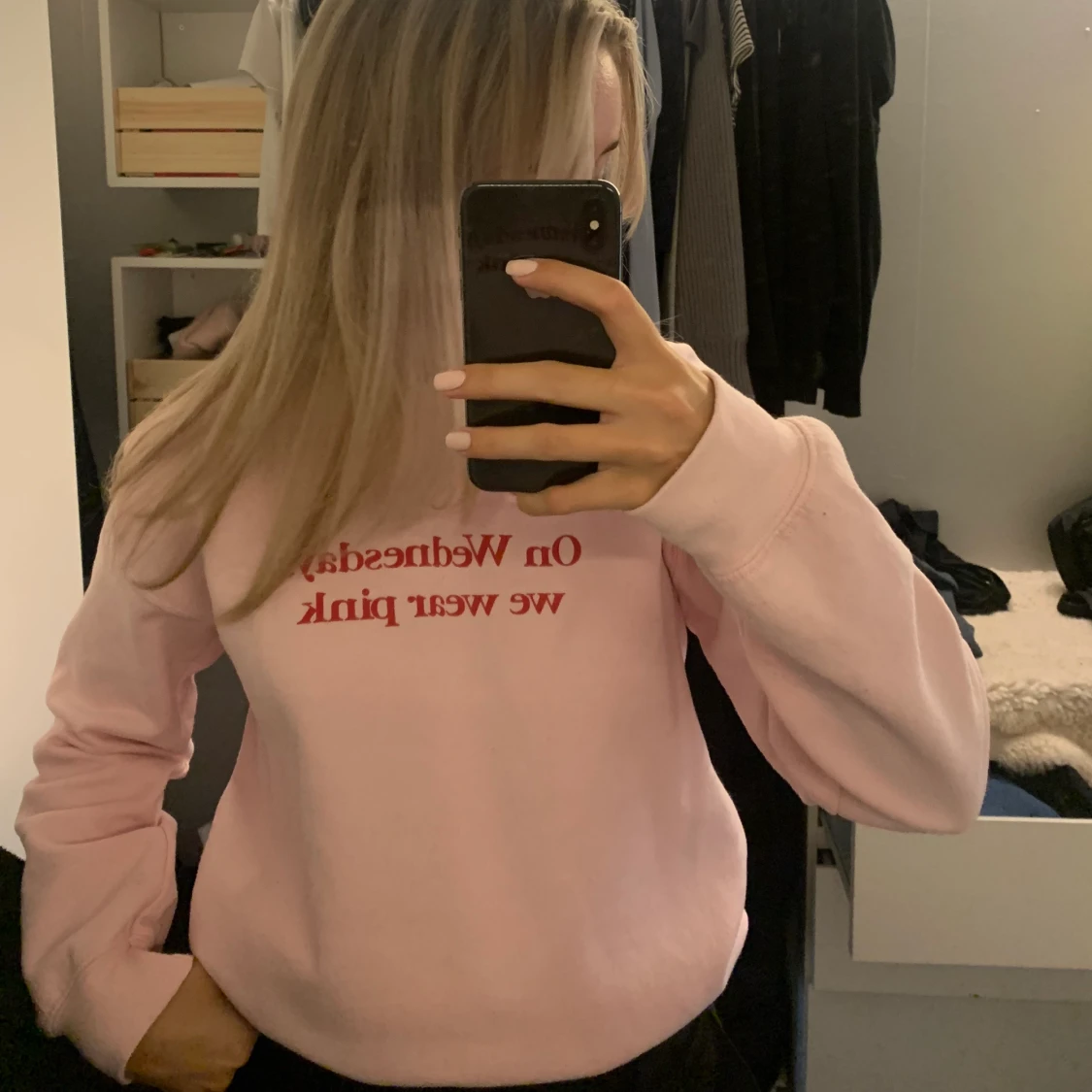 sweatshirt med tryck - 90