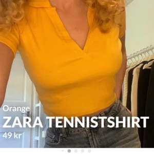 Tennistshirt från zara orange  - Sitter bra 