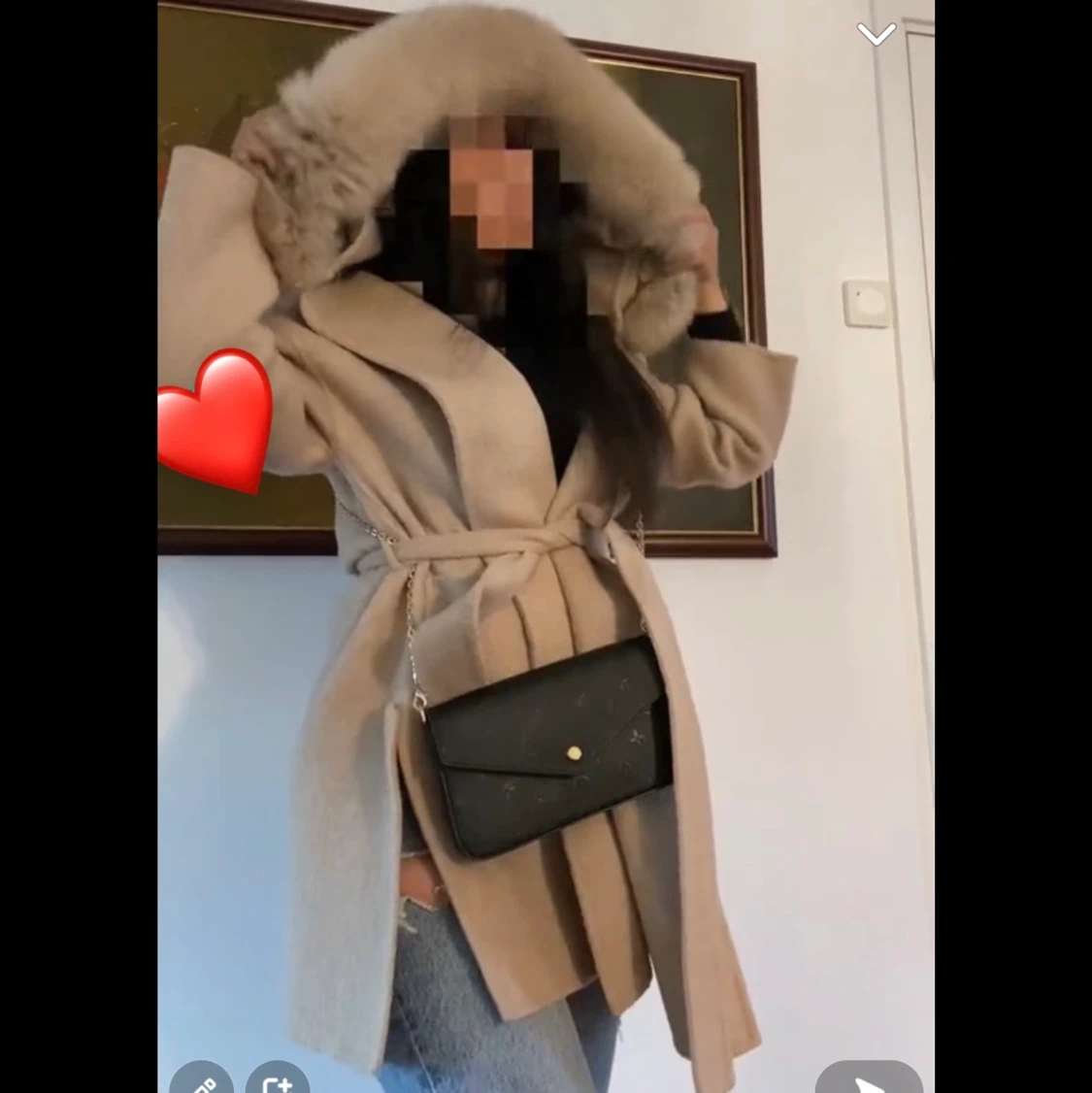 Äkta pälskappa - 90