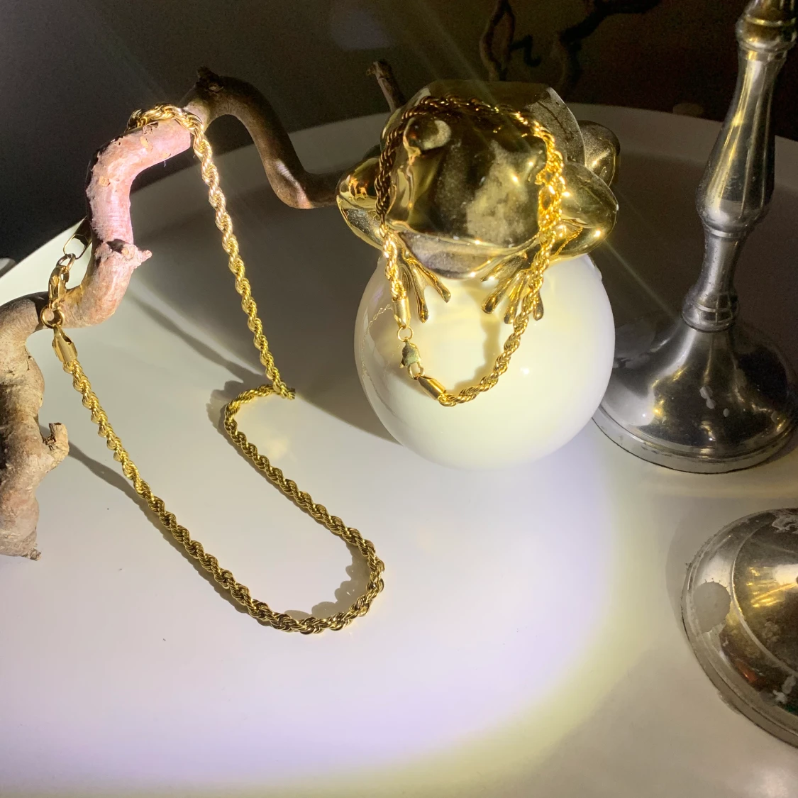 Cordell halsband/armband guldpläterad - 90