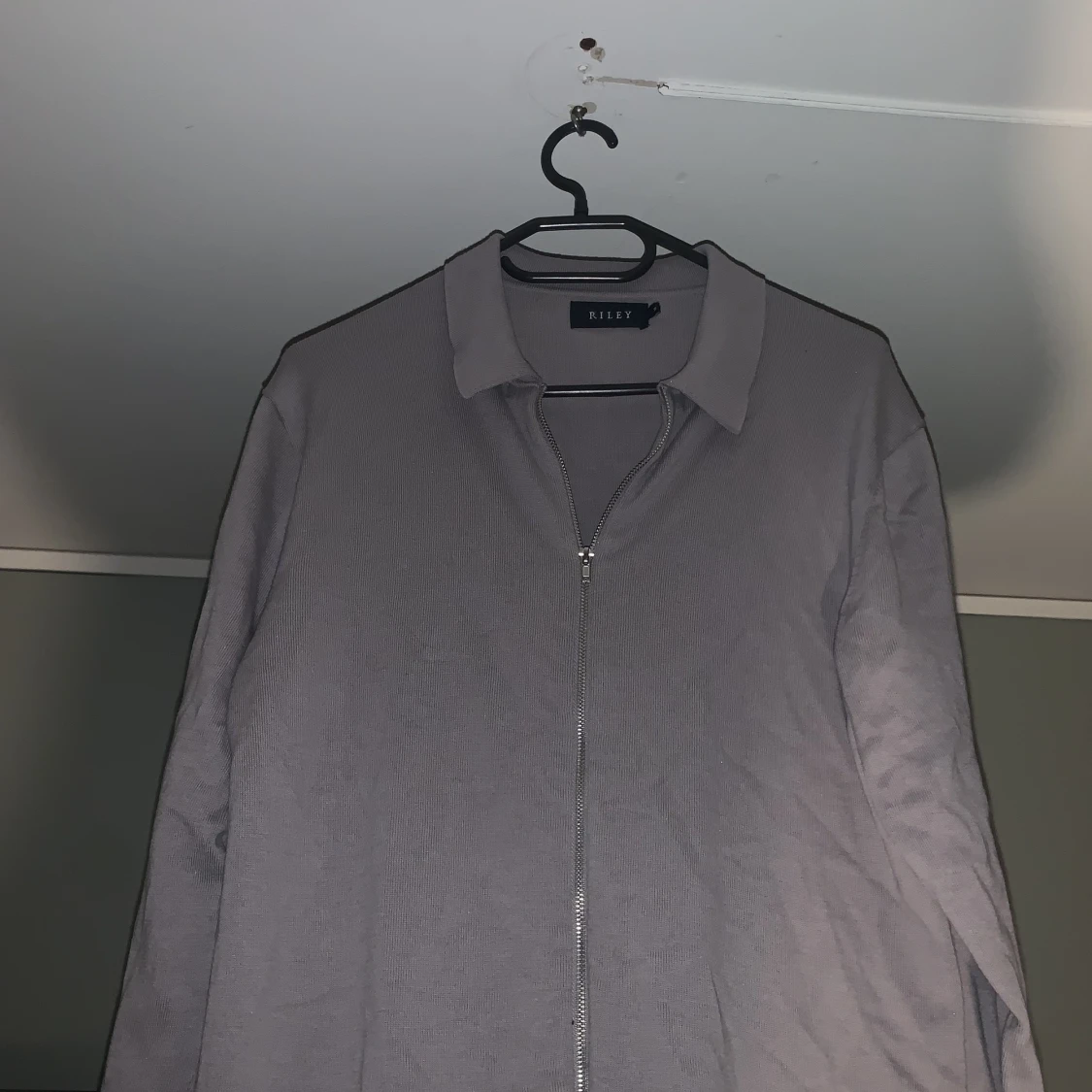 Brothers zip tröja grå st M - 91