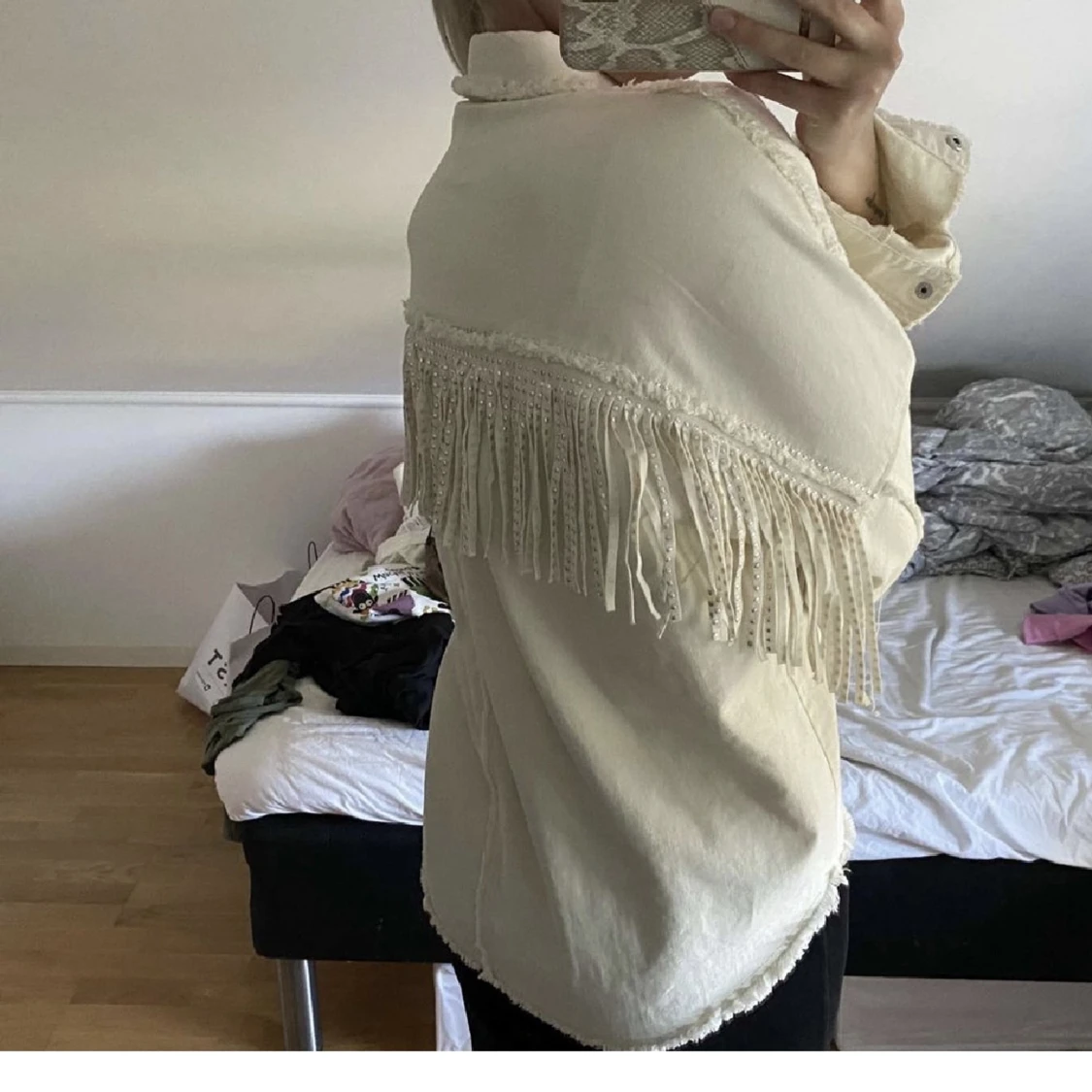 Jeansjacka med fransar - 91