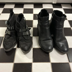 Svarta stövletter  - Skor i bra skick men smutsig köp båda för 300kr 