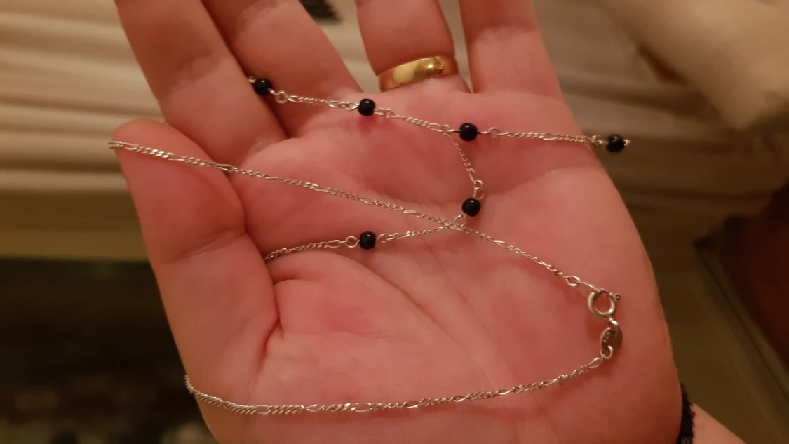 Halsband i äkta silver  - 91