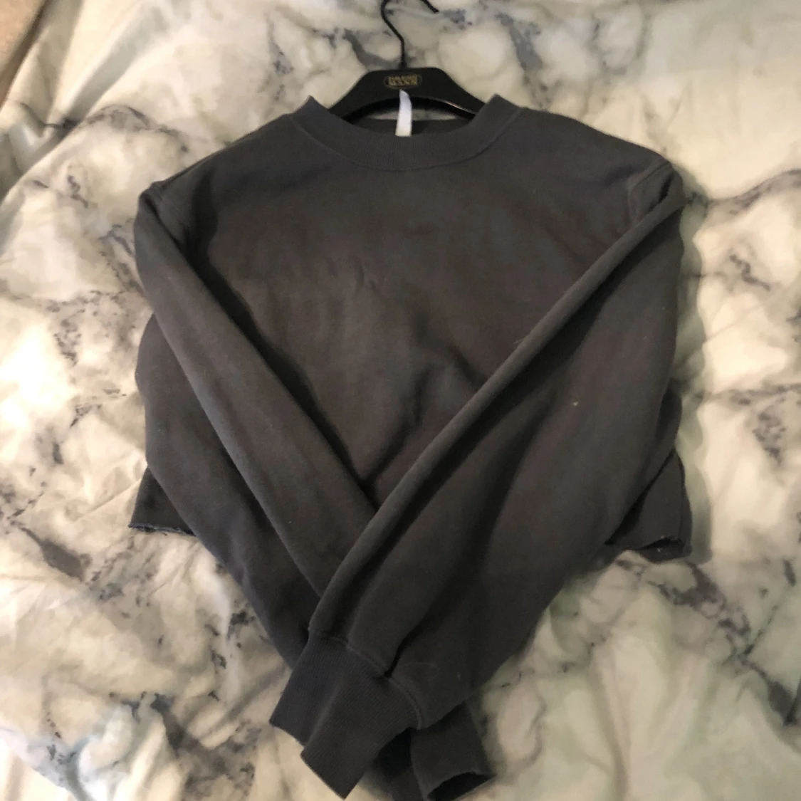 Grå långärmad  - 90