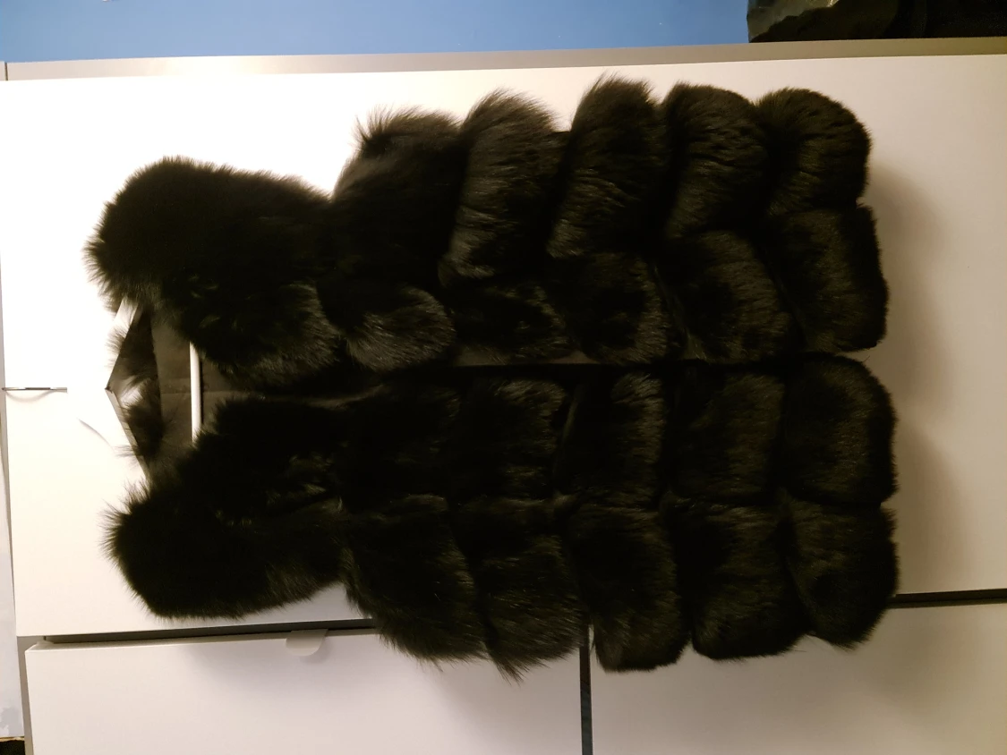 ÄKTA PÄLS VÄST  - 90