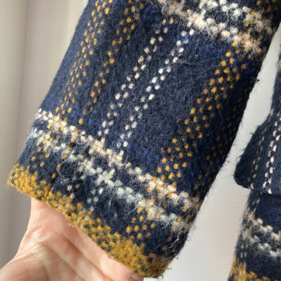 Rutig vårkappa Zara S - 90