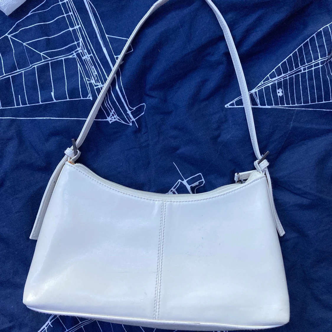 Vit vintage handväska  - 91