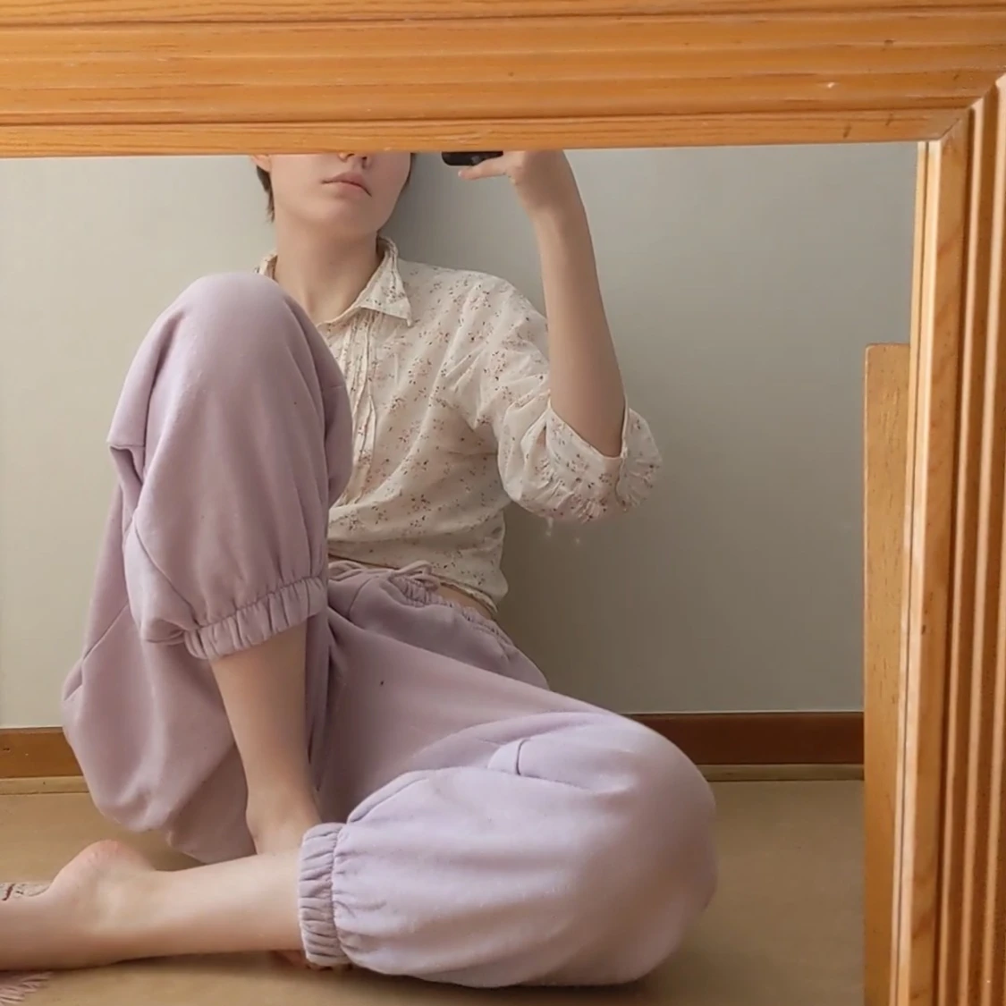 Large ljus lila H&M mjukisbyxor - 90