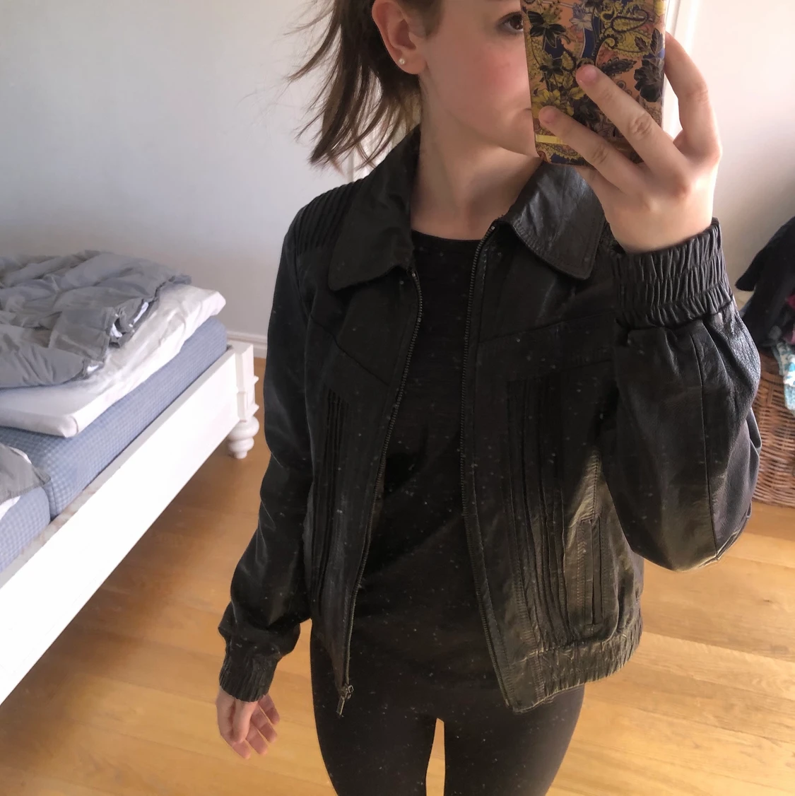 Läderjacka - 90