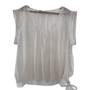 Sheer DKNY blouse - Sheer DKNY top in exru colour. Fabric might show signs of aging.