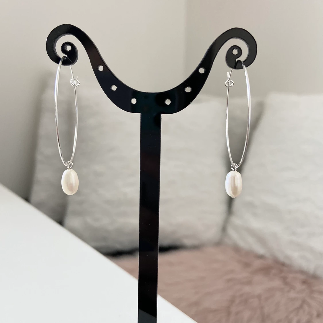 Örhängen med äkta pärlor  - 91