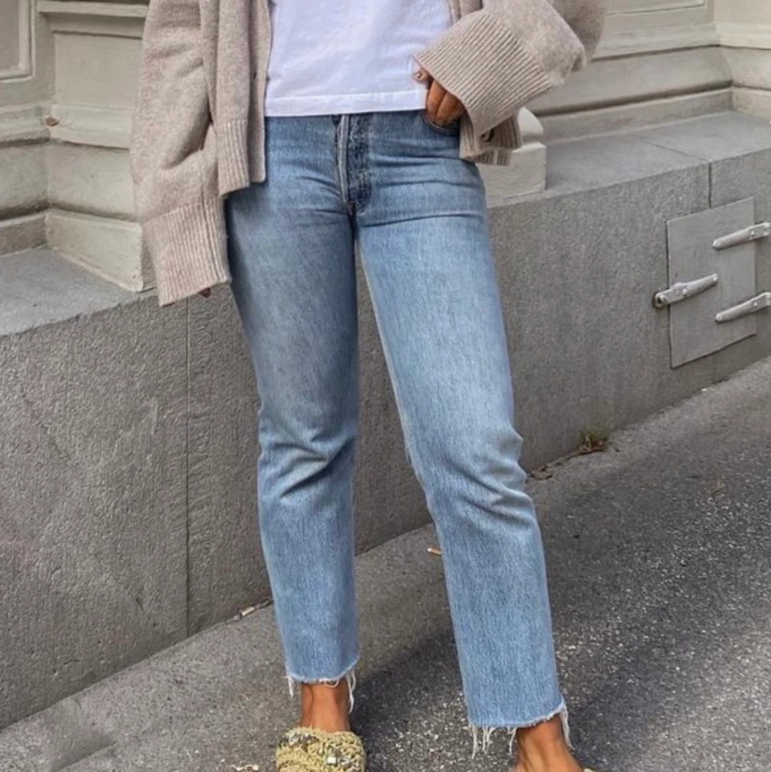 70s Ultra High Rise Stove Pipe från RE / DONE 