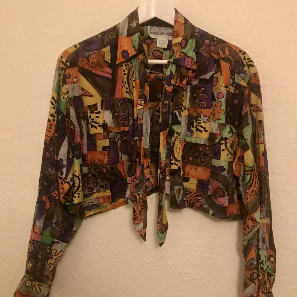 80tals skjorta i silke