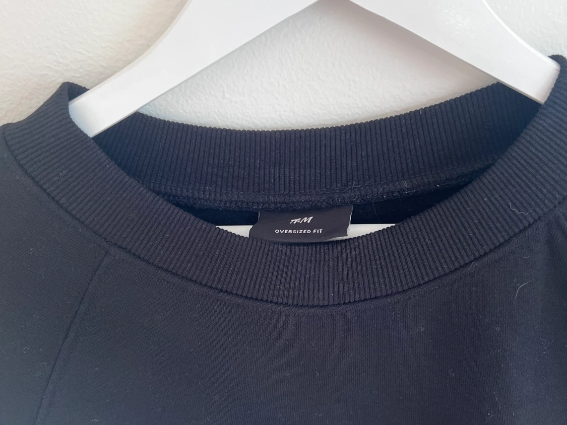 Sweatshirt svart H&M oversize - 90