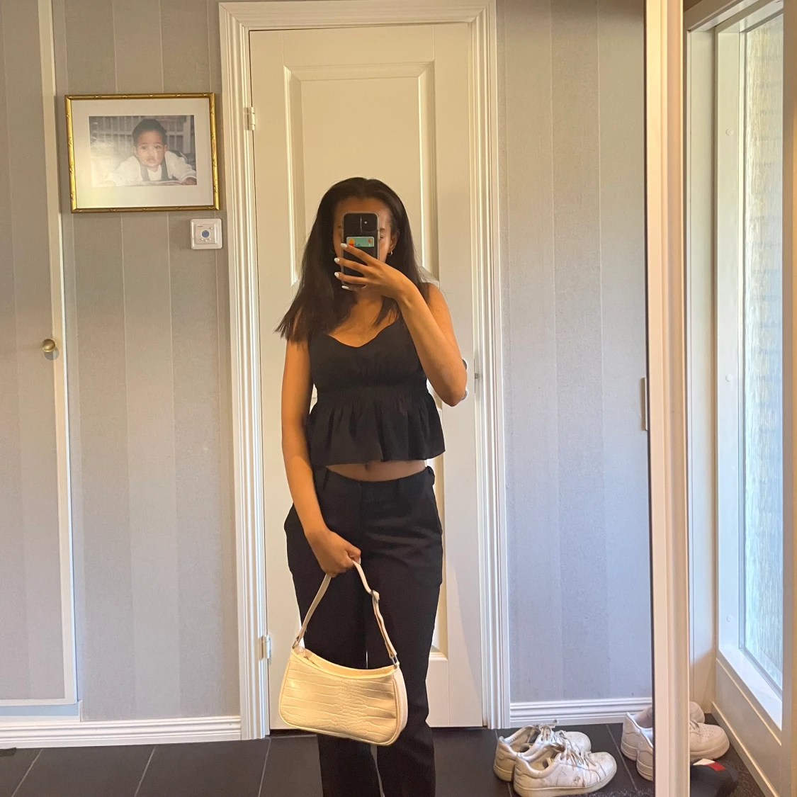 cremevit väska  - 91