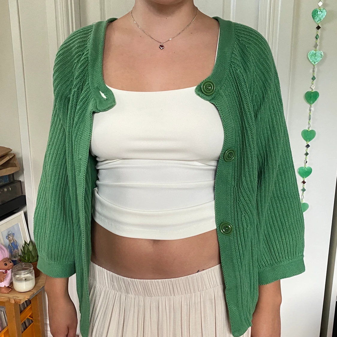Fin grön kofta💚 - 91