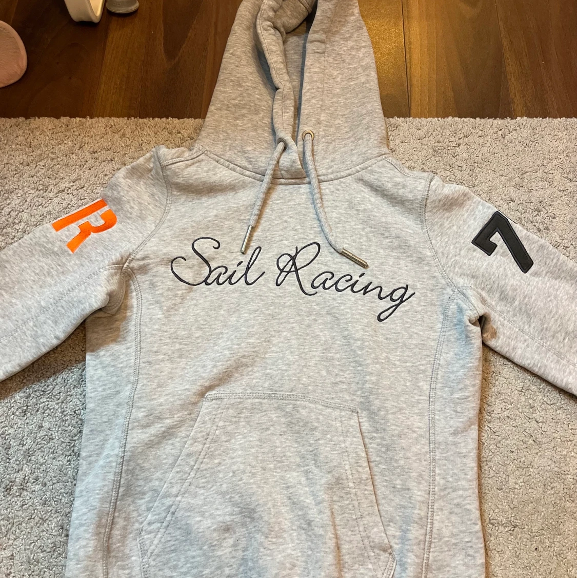 Grå sail racing Hoodie, storlek: Xs