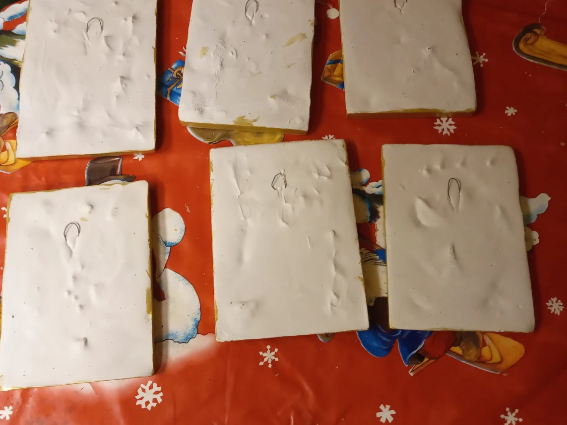 Gipstavlor 6 stycken med olika motiv  - 91