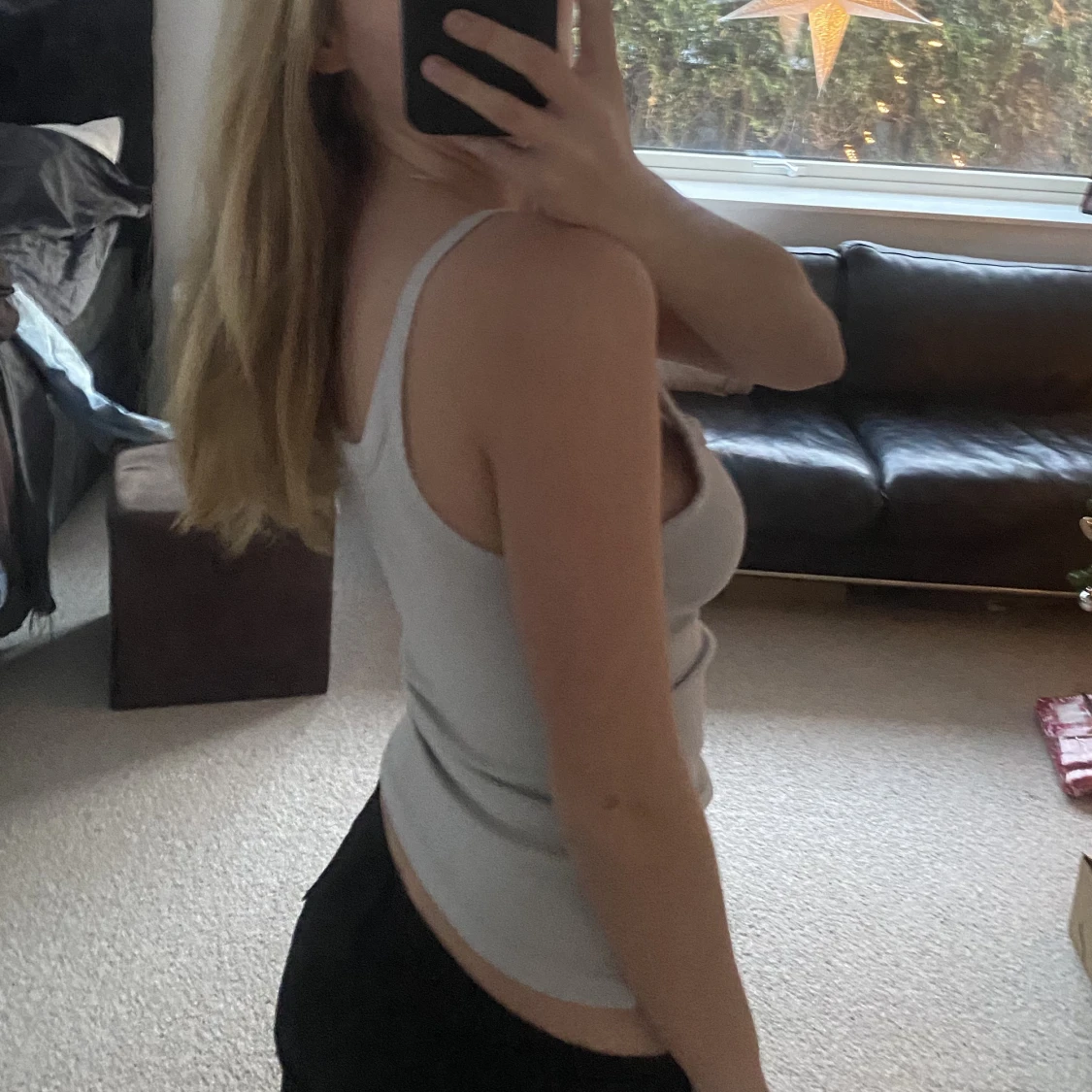 Ljusgrått linne - 90