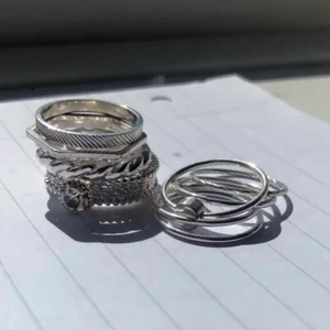 Ringar - Säljer dessa silver ringar