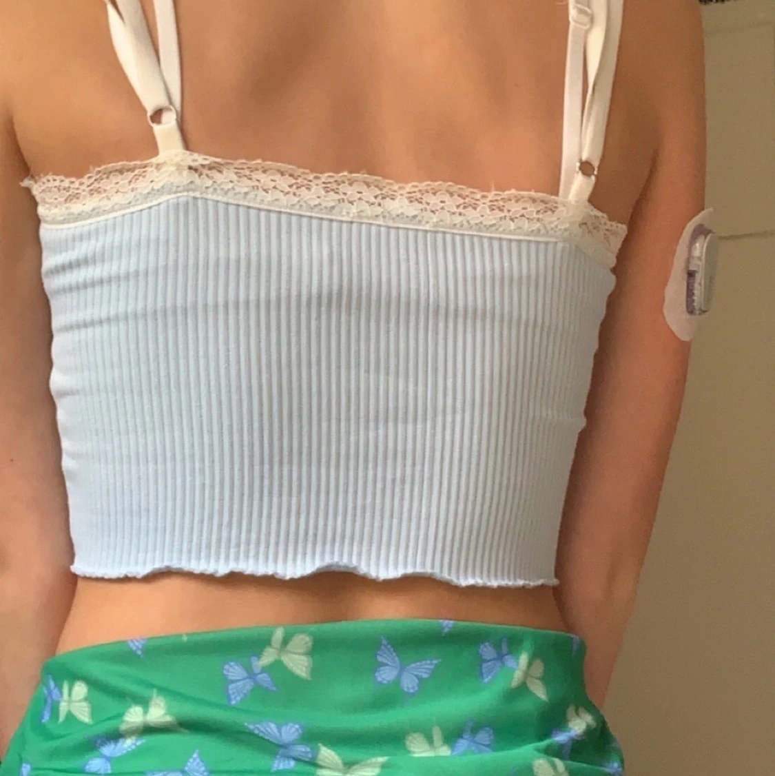 Vitt och Blått H&M linne strl xs  - 91