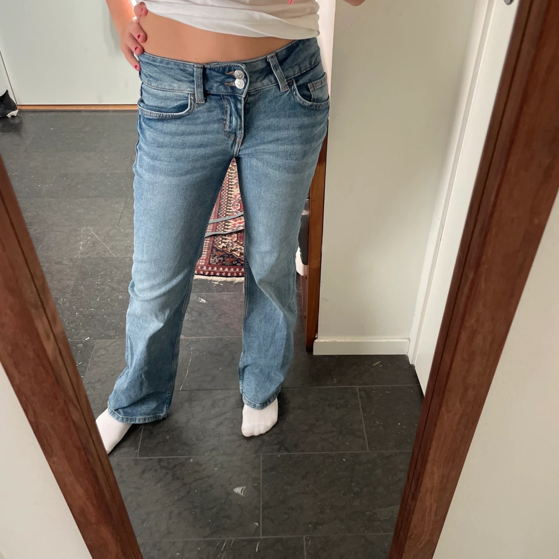 Lågmidjade jeans
