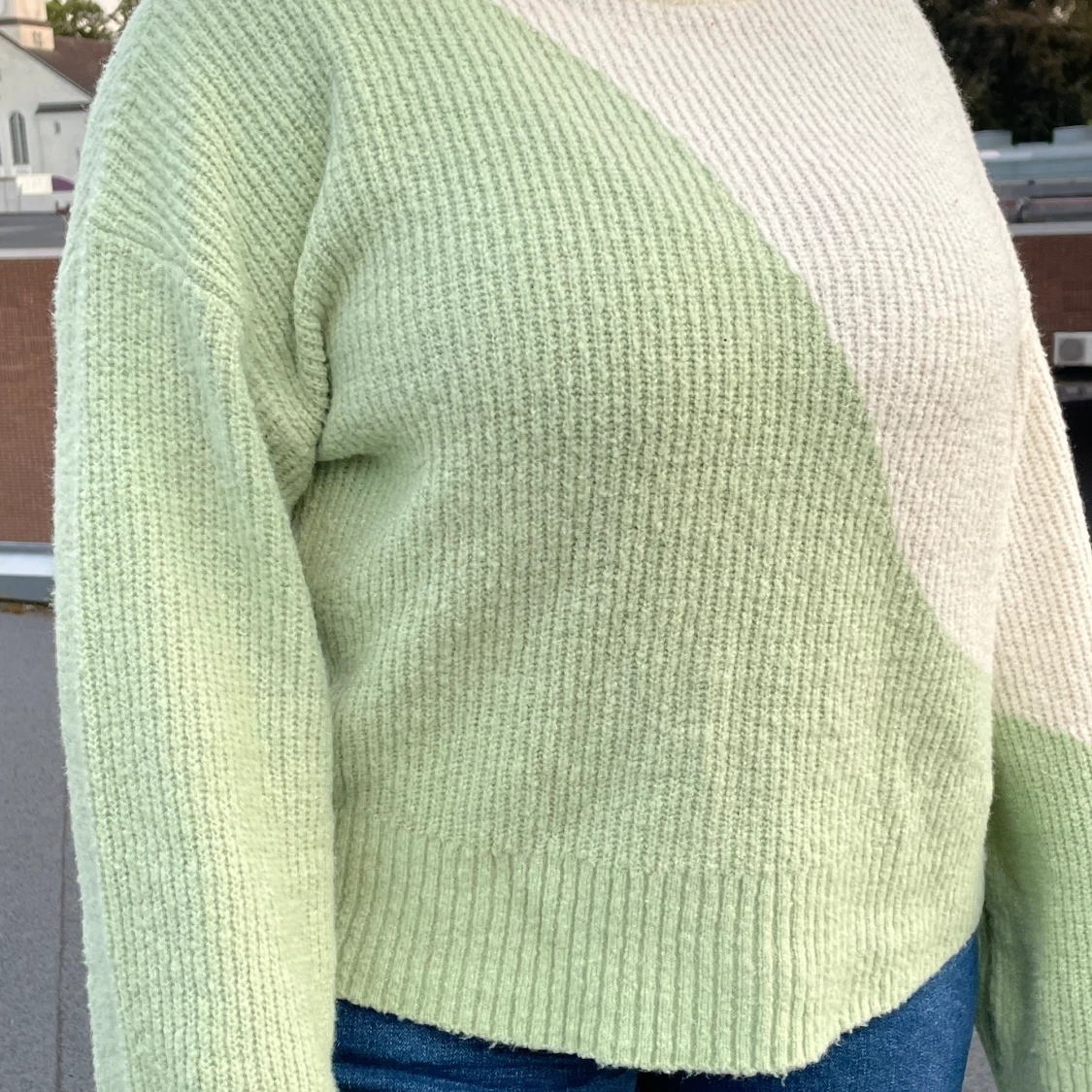 Stickad Tjocktröja Violet Romance Strl 44 - 90