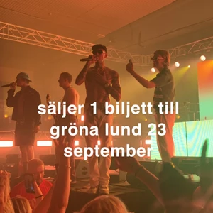 Hov1 biljetten  - Säljer en ticket to ride biljett till gröna lund 23 september när hov1 spelar🫶🏻 Pris kan diskuteras och ifall många är intresserade blir det budgivning.