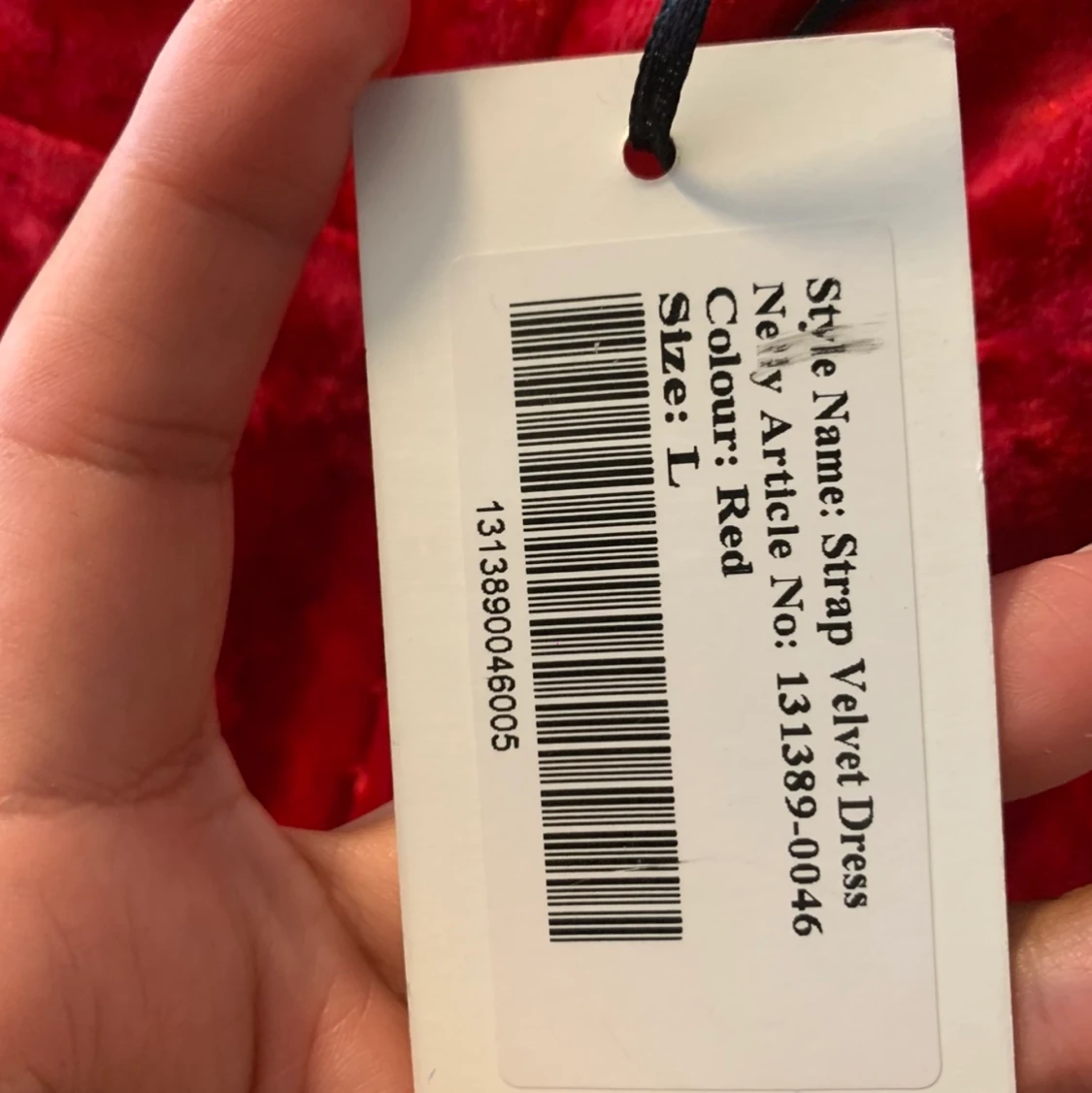 Röd klänning  - 91