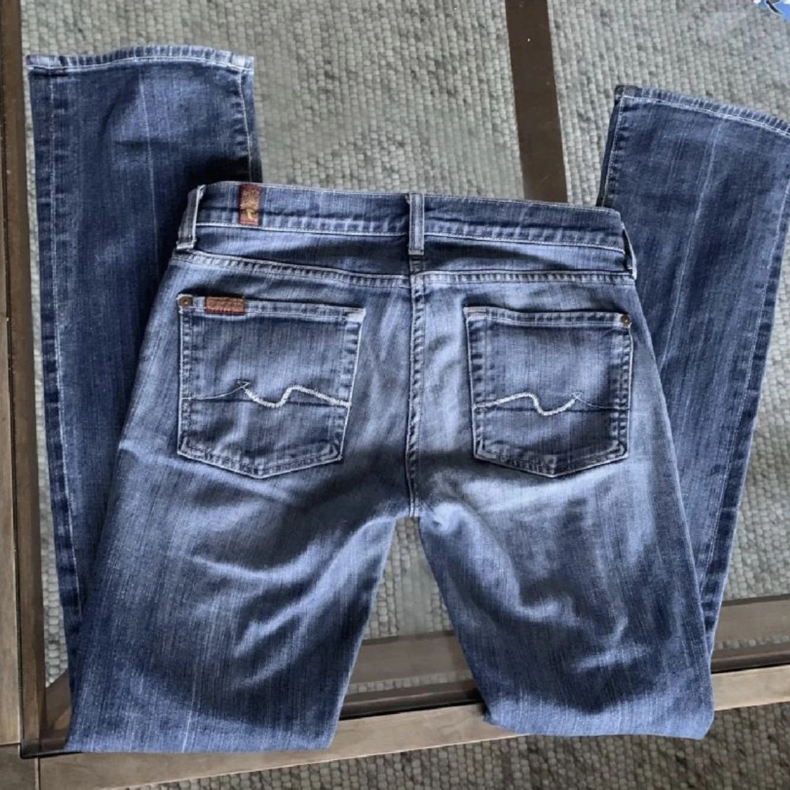 lågmidjade jeans  - 91