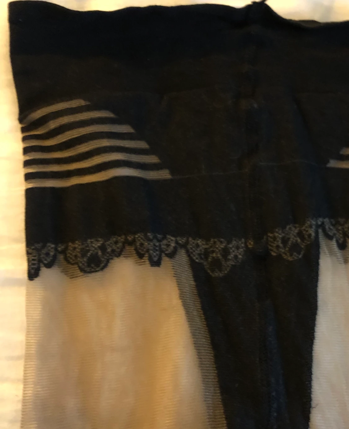 Strumpbyxor med spets- & strumpebandsmotiv - 91