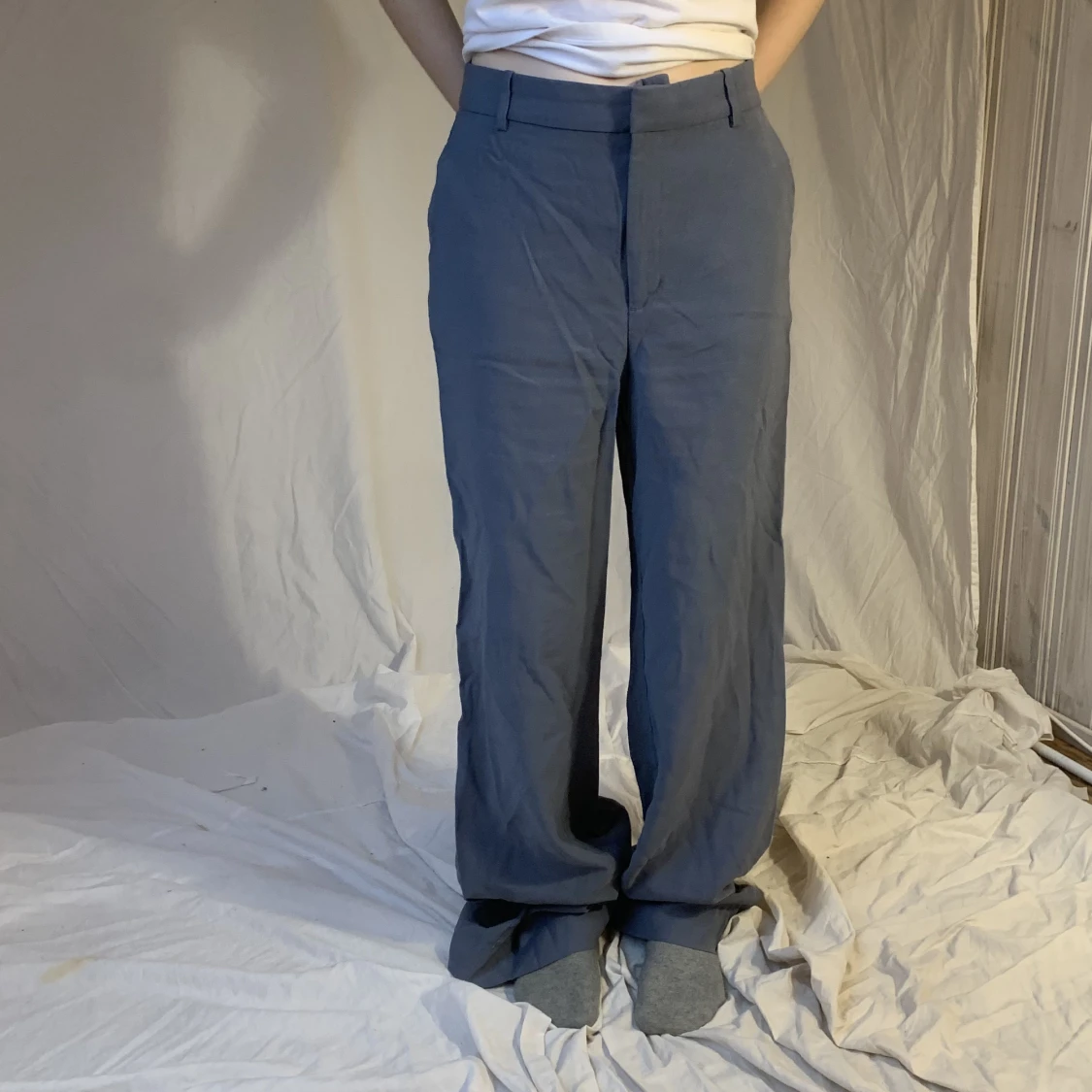 Grå/blå byxor - 91