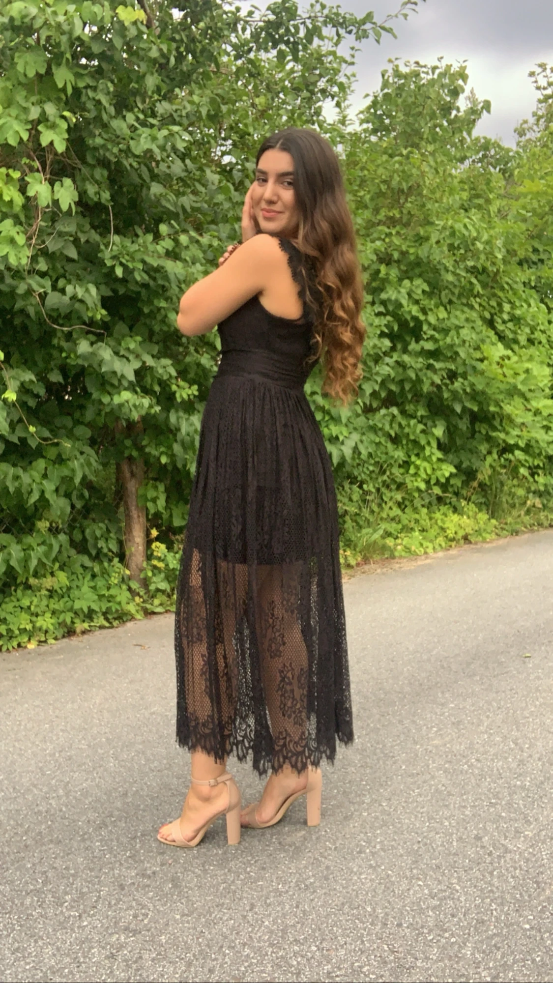 Svart sommarklänning