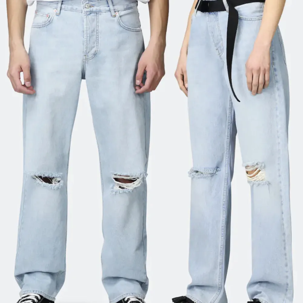 Supersköna jeans från junkyard, sitter midrise och lite tajtare än på bilden. Nypris 499kr. Jeans & Byxor.