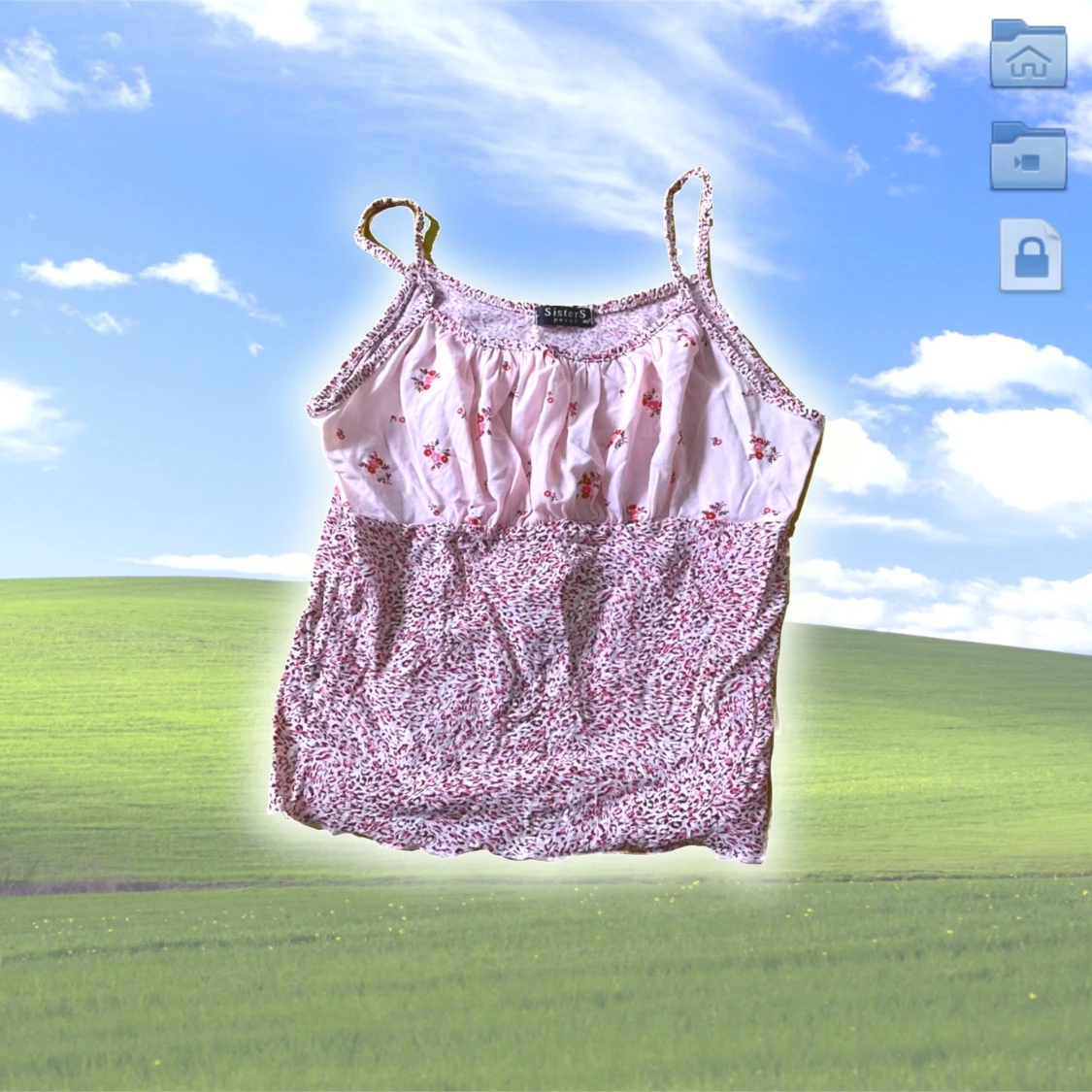 ⋆ ★ 2000s blommig topp ★ ⋆