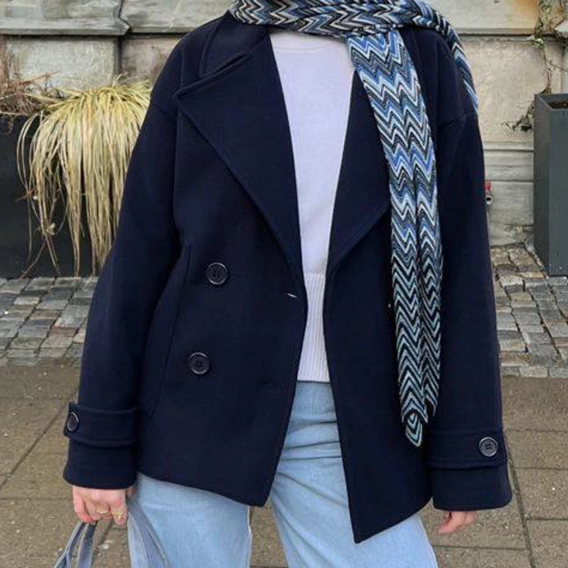 Mörkblå kappa - 90