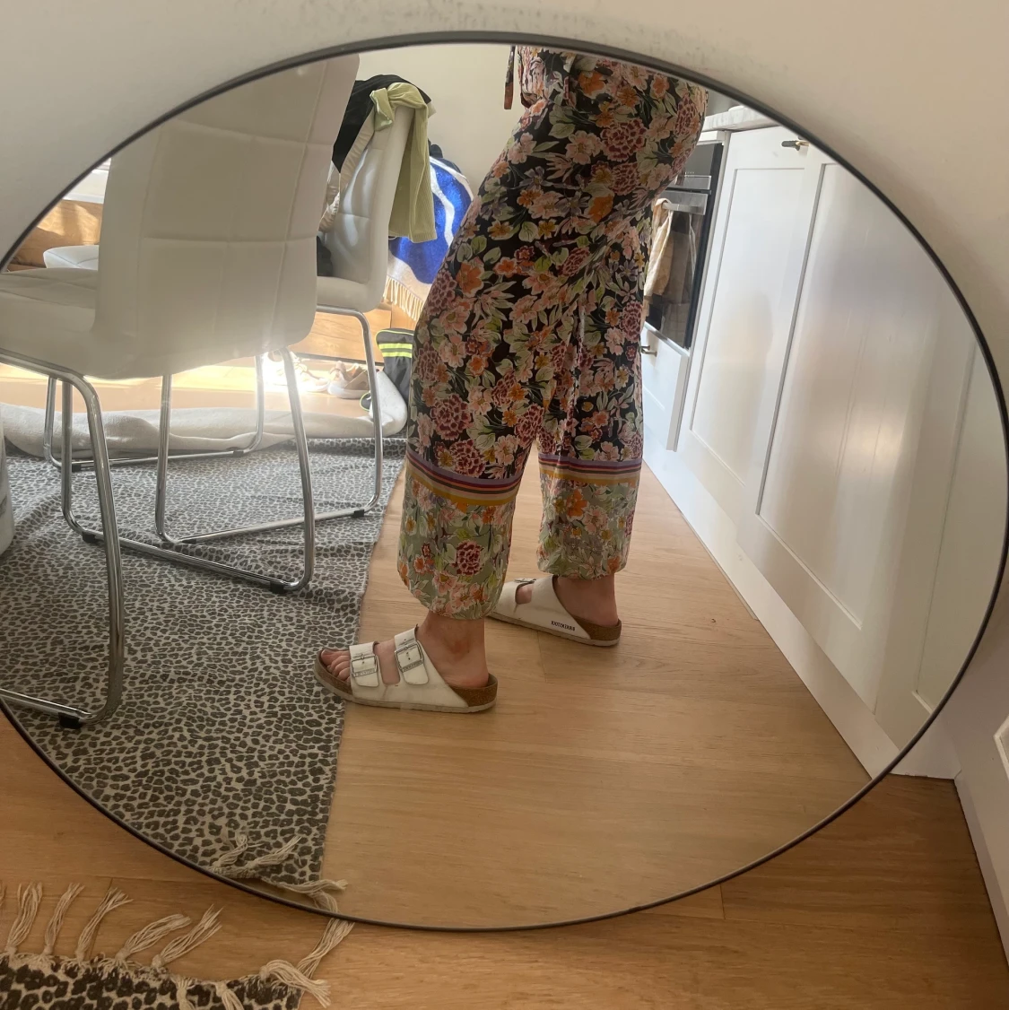 Zara byxor satin strl small - 91