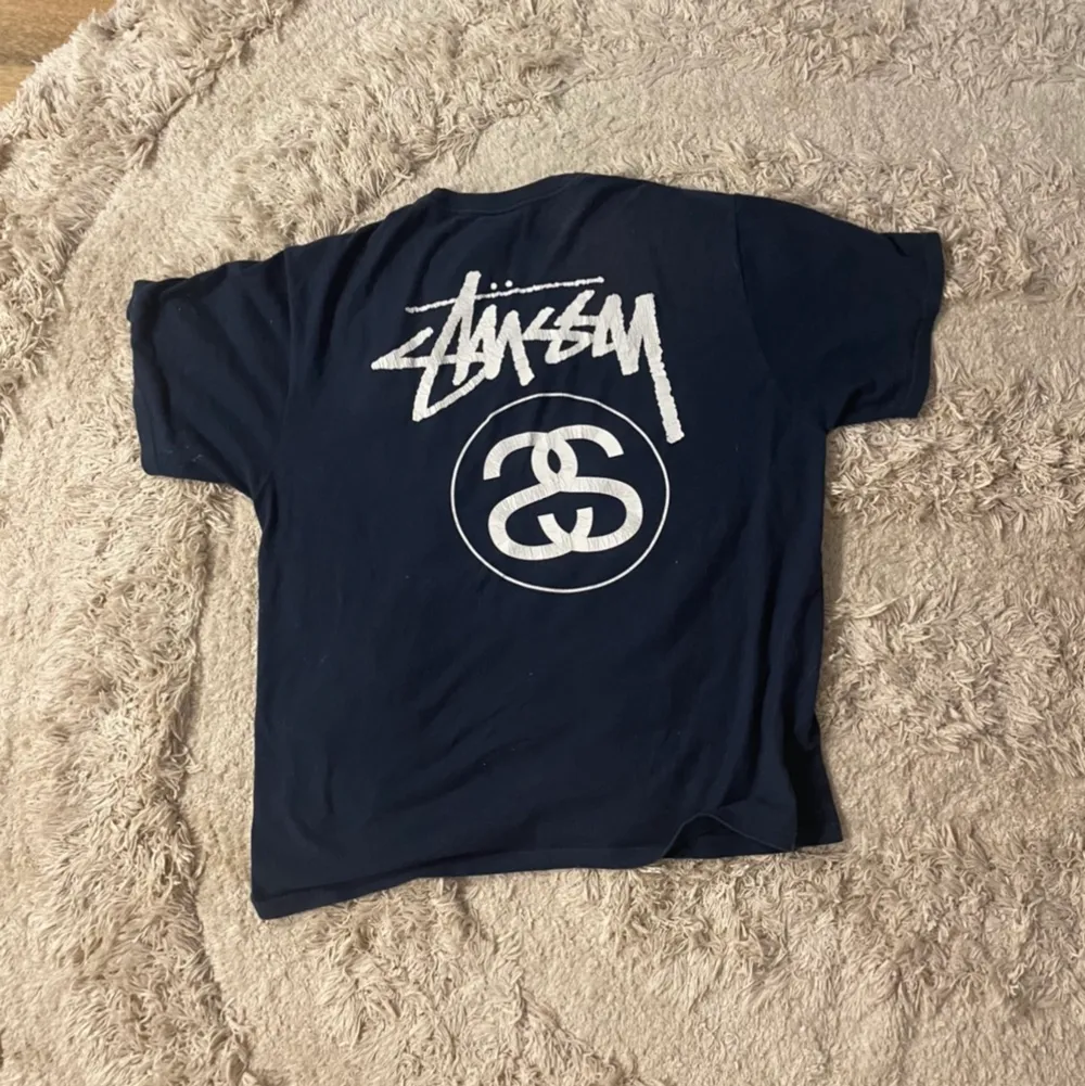 Säljer en navy Stussy T-shirt!. T-shirts.