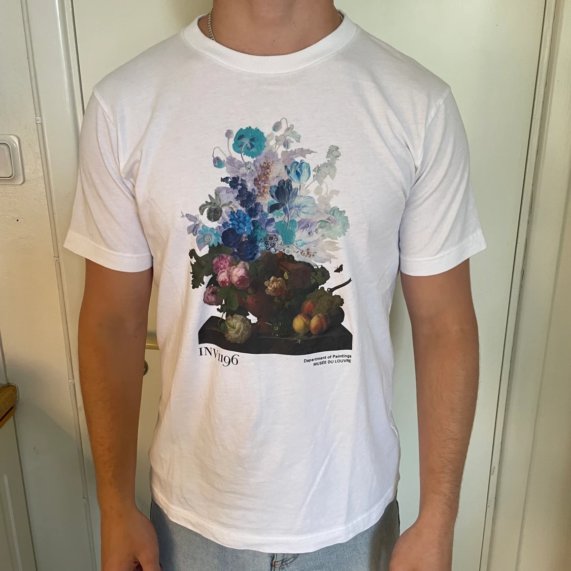 Vit T-shirt med tryck