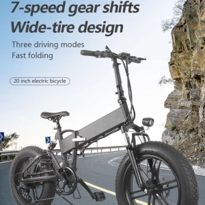 S-LINE Elektrisk vikbar fat Tire cykel  -  Splitter ny! Elektrisk vikbar fat tire cykel med ett avtagbart batteri från  S-LINE SCOOTERS🚲🛴 Egenskaper och information: Vikbar Räckvidd 50km Max hastighet 40km/h Avtagbart batteri 7 växlar  500w batteri Display tillkommer  