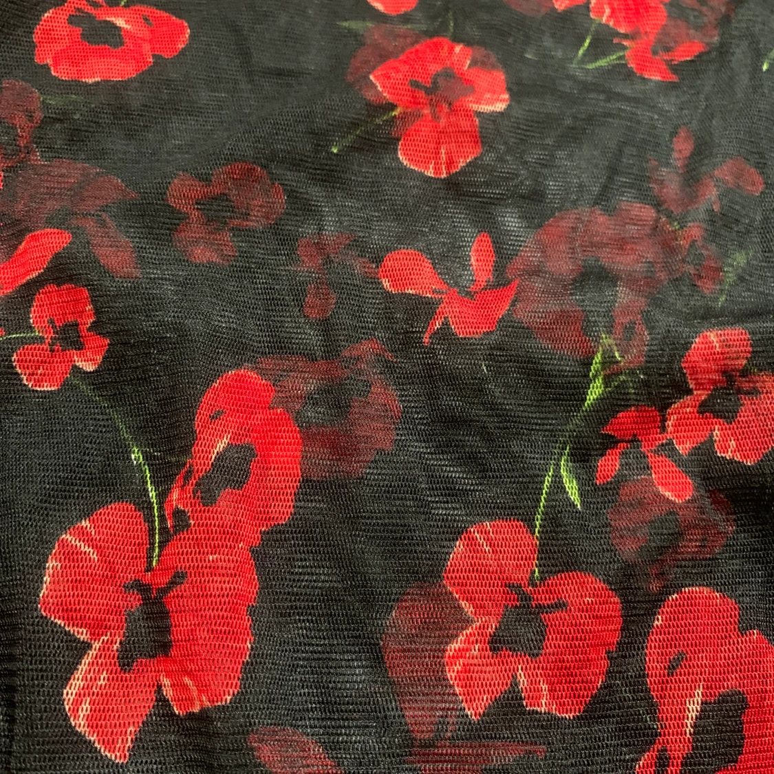 Blommig meshtopp storlek 42 - 90