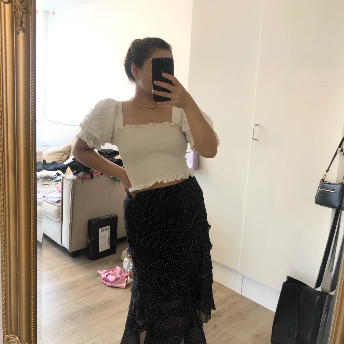 Vit topp H&M storlek S - 90