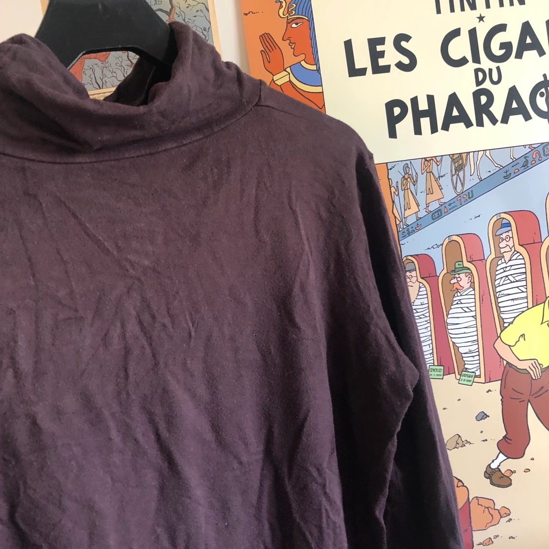 brun/vinröd polo - 90