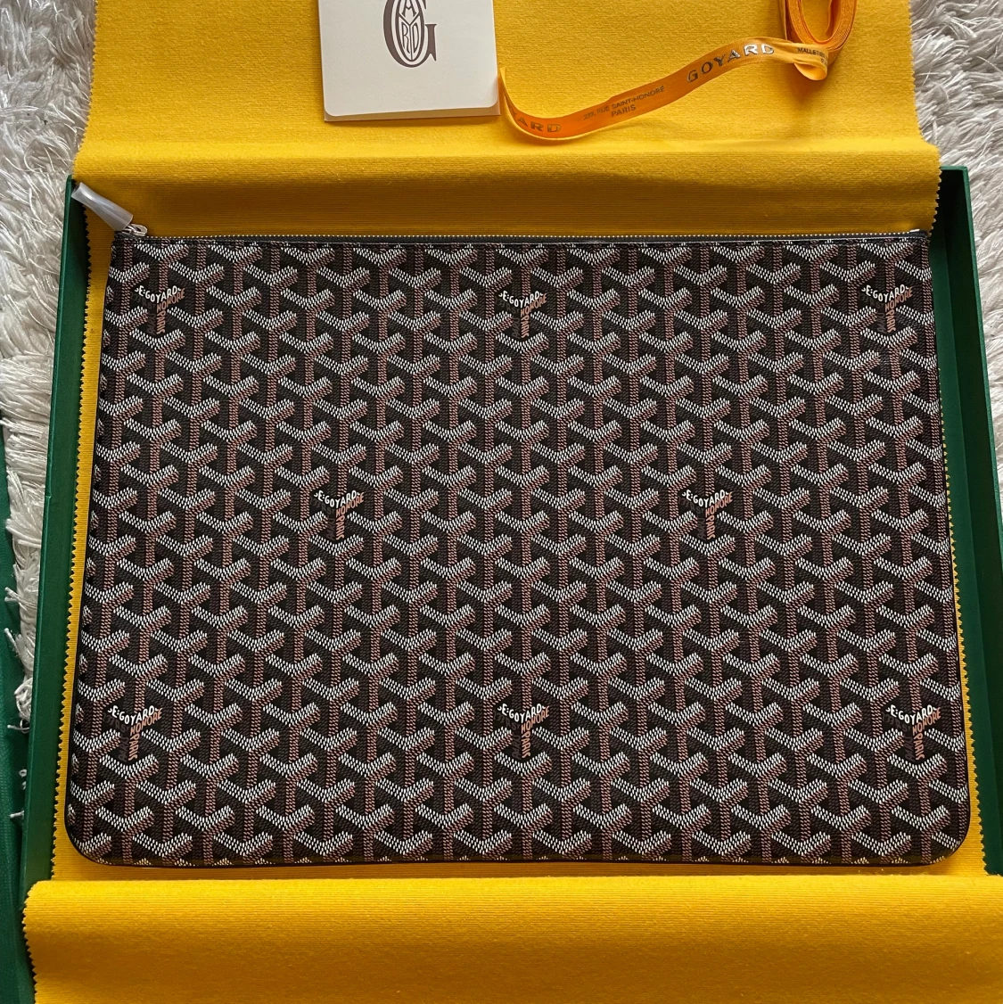 Goyard senat pouchette noir GM