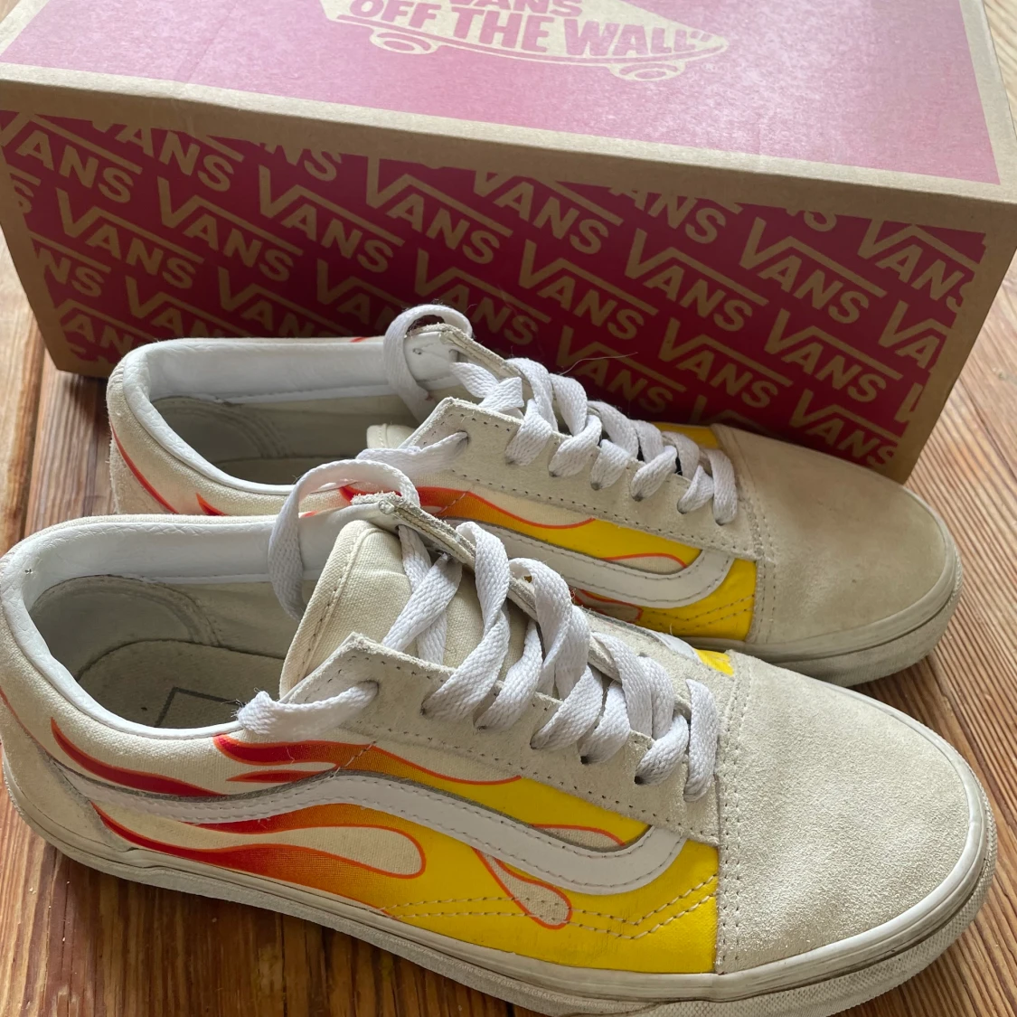 Old Skool Vans med flames