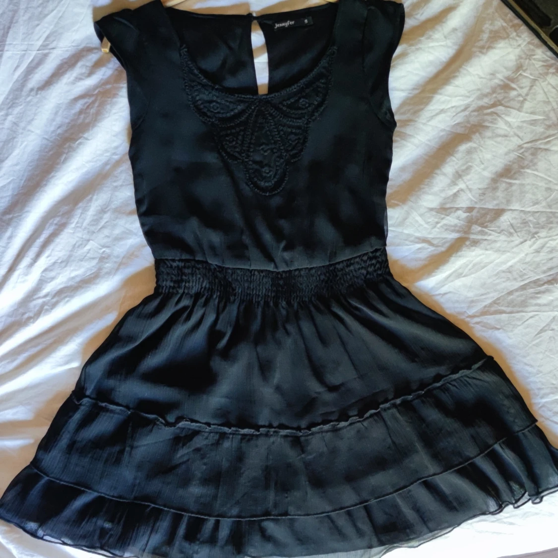 Fin silke svart klänning